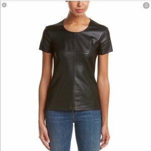 Bailey 44 Faux Leather Top